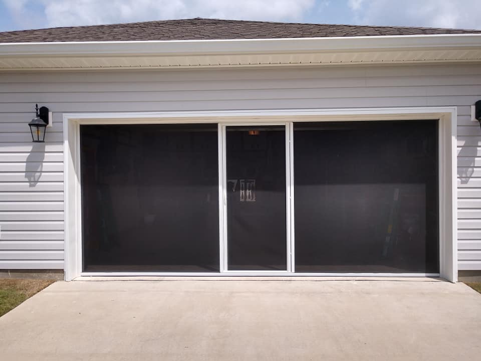 garage door screen installation