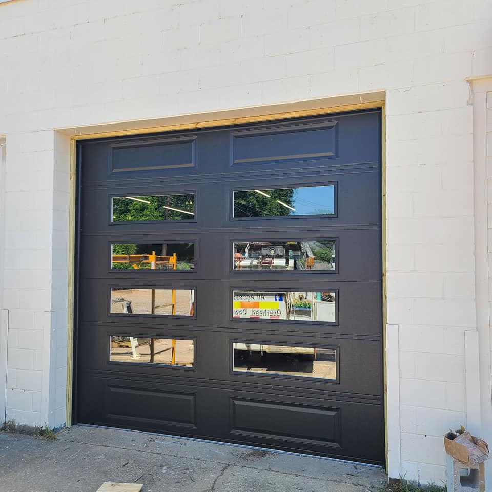 glass panel garage door