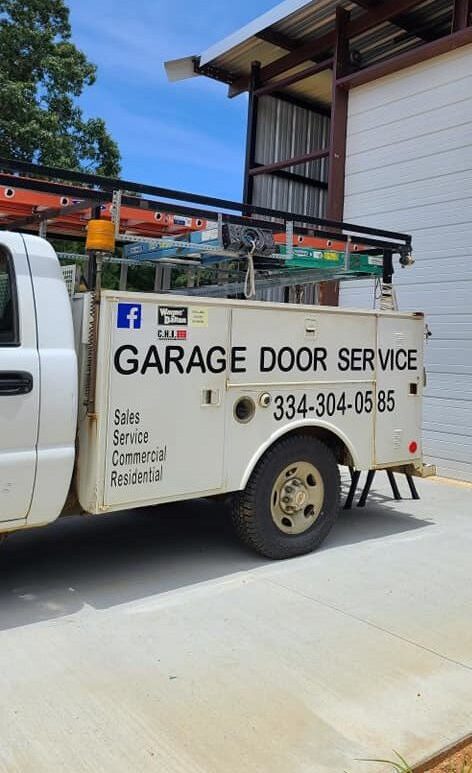 Off-Track Garage Door Repair Service Truck